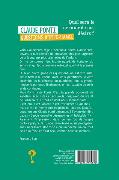 Questions d'importance