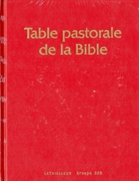 Table pastorale de la Bible