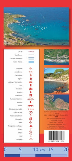 Carte illustrée touristique Corsica