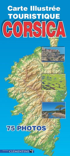 Carte illustrée touristique Corsica