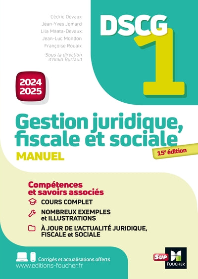 DSCG 1 - Gestion juridique, sociale et fiscale