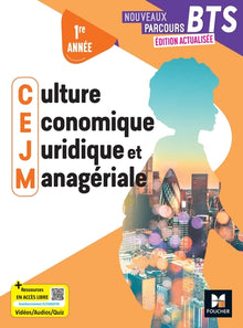 Nouveaux Parcours - Culture économique juridique et managériale CEJM - BTS 1 - Ed.2025 - Livre élève