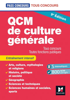 Pass'Concours - QCM de culture générale - Tous concours - 9e édition - Entraînement