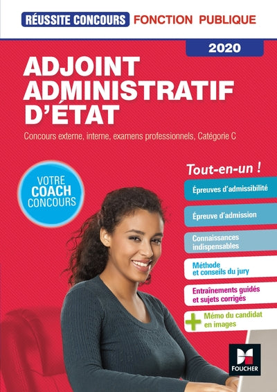 Réussite concours - Adjoint administratif d'État - Catégorie C - 2020