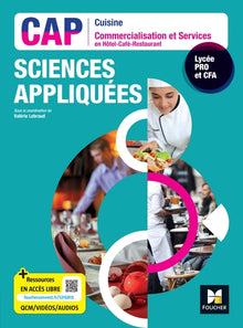 Sciences appliquées - CAP Cuisine Commercialisation Services HCR - Édition 2023 - Livre élève