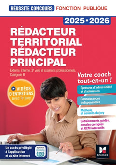 Réussite Concours - Rédacteur territorial/principal - 2025-2026