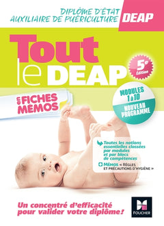 Tout le DEAP en fiches mémos - IFAP - Diplôme État Auxiliaire puériculture -  2025-2026
