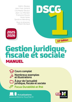 DSCG 1 - Gestion juridique, sociale et fiscale