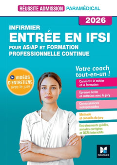 Réussite admission Entrée en IFSI - Formation professionnelle Continue + AS/AP 2026