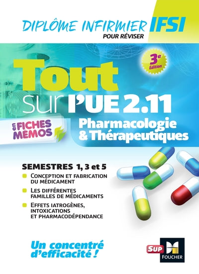 Tout sur Pharmacologie et Thérapeutiques UE 2.11 - Infirmier en IFSI - DEI - Révision
