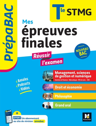 Prepabac Terminale STMG - Mes épreuves finales - fiches et annales