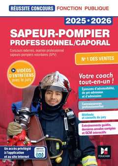 Réussite Concours Sapeur-pompier professionnel/caporal - 2025-2026
