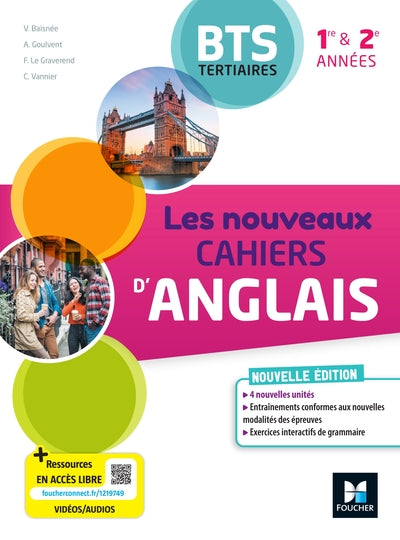 Les Nouveaux Cahiers d'anglais - BTS Tertiaires - 1re et 2e années - Éd. 2023 - Livre élève