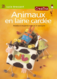 Animaux en laine cardée
