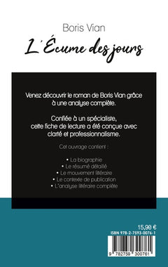 L'Écume des jours de Boris Vian (fiche de lecture et analyse complète de l'oeuvre)