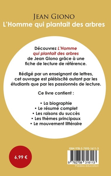 Fiche de lecture L'Homme qui plantait des arbres (Étude intégrale)