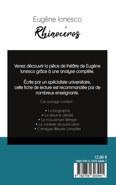 Rhinocéros de Ionesco (fiche de lecture et analyse complète de l'oeuvre)