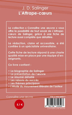 Fiche de lecture L'Attrape-coeurs de Salinger (analyse littéraire de référence et résumé complet)