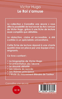 Fiche de lecture Le Roi s'amuse de Victor Hugo (Analyse littéraire de référence et résumé complet)