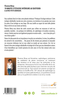 10 minutes d'écologie intérieure au quotidien