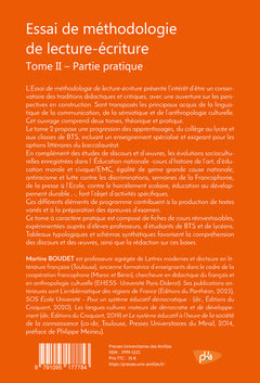 Essai de méthodologie de lecture-écriture