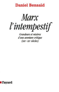 marx l'intempestif