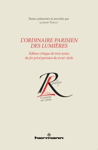 L'ordinaire parisien des Lumières