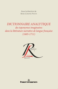 Dictionnaire analytique toponymes imaginaires littérature narrative langue française