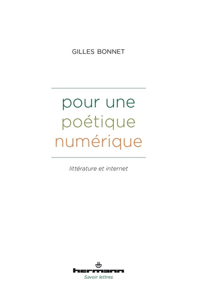 Pour une poétique numérique