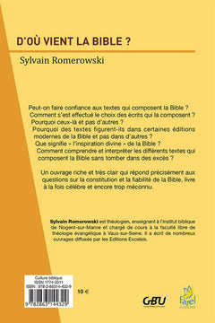 D’où vient la Bible ?