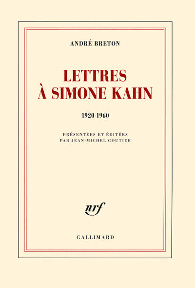 Lettres à Simone Kahn