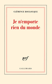 Je n'emporte rien du monde