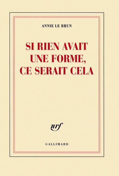 Si rien avait une forme, ce serait cela