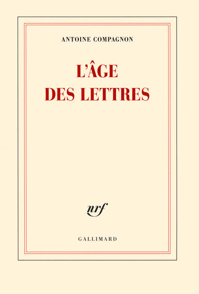 L'âge des lettres