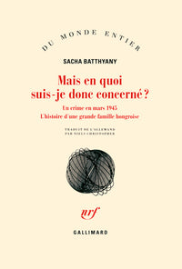 Mais en quoi suis-je donc concerné ?