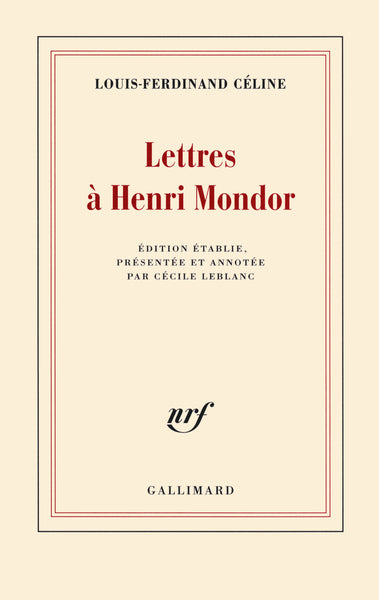 Lettres à Henri Mondor