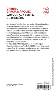 L'amour aux temps du choléra.