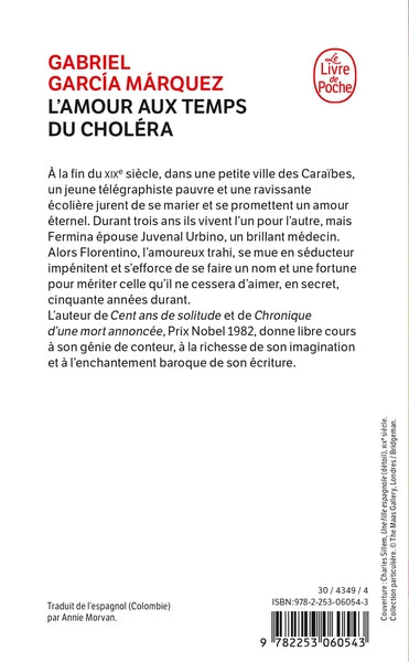 L'amour aux temps du choléra.