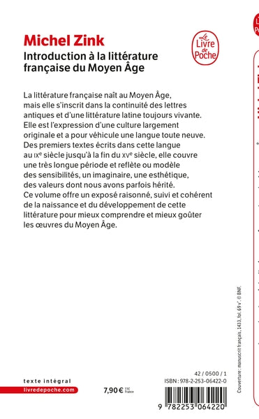 Introduction a la litterature française du moyen-age