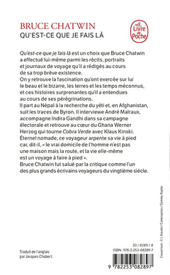 Qu'est-ce que je fais là