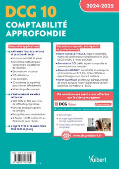 DCG 10 - Comptabilité approfondie : Manuel et Applications 2024-2025