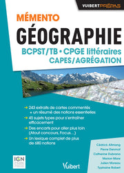 Mémento Géographie BCPST- CPGE littéraires - CAPES/AGREG