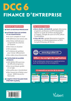 DCG 6 - Finance d'entreprise
