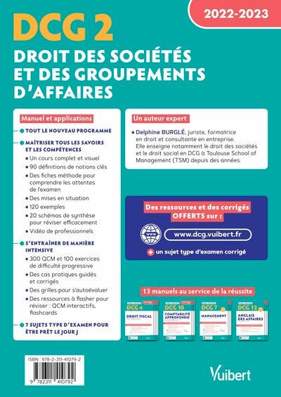 DCG 2 - Droit des sociétés et des groupements d'affaires
