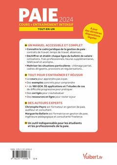 Le Tout-en-un Paie 2024 - Cours + entraînement intensif