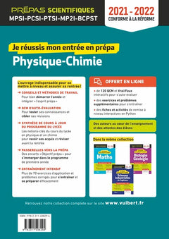 Je réussis mon entrée en prépa scientifique. Physique-Chimie