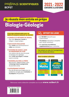 Je réussis mon entrée en prépa. Biologie-Géologie