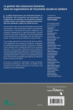 La gestion des ressources humaines dans les organisations de l’économie sociale et solidaire