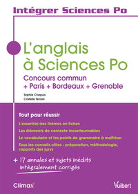 L'anglais à Sciences Po - Tout pour réussir: Concours commun