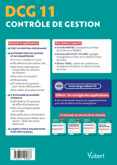DCG 11- Contrôle de gestion : Manuel et Applications